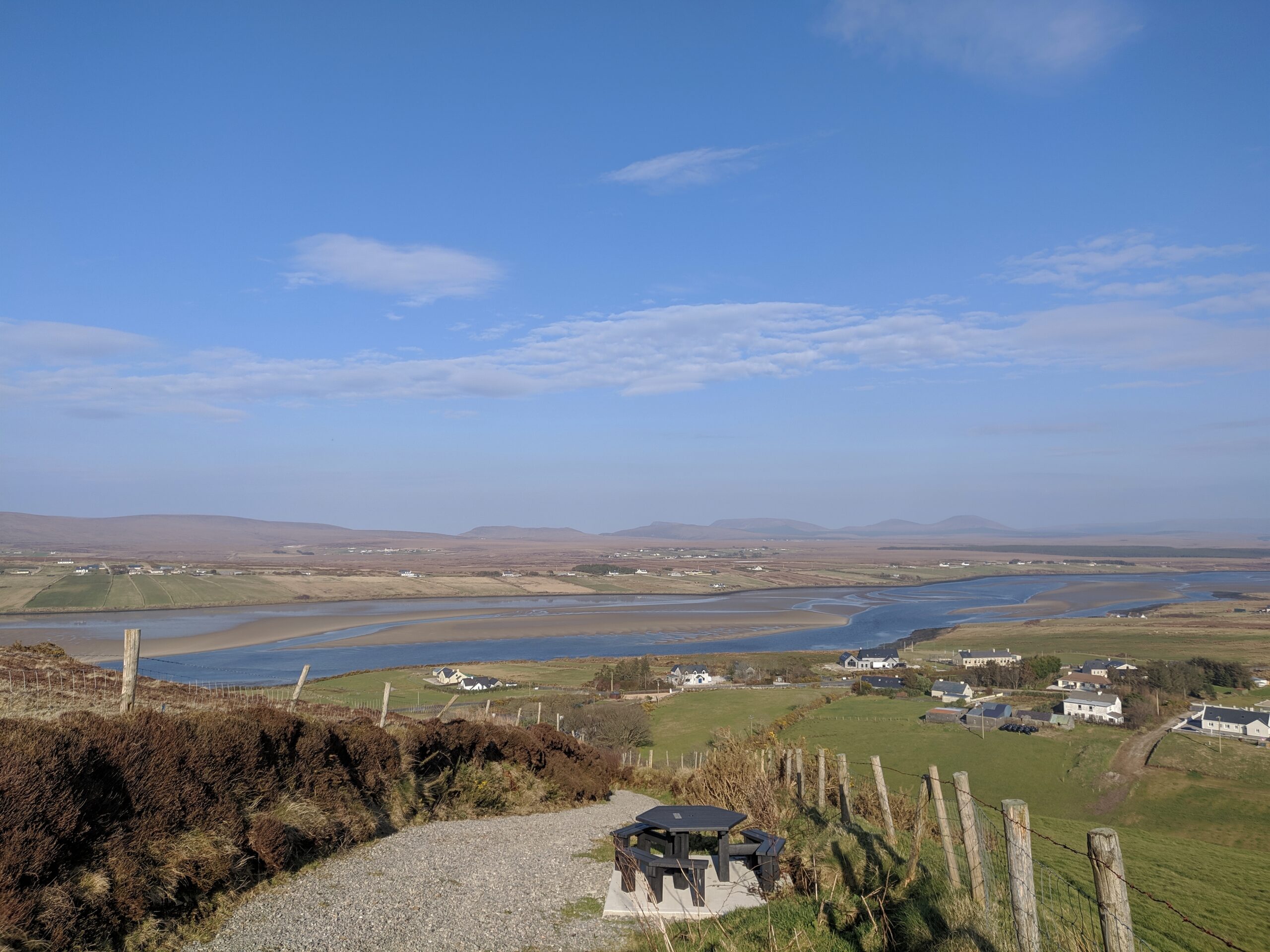 View from the hill over Scruwaddacon Bay
